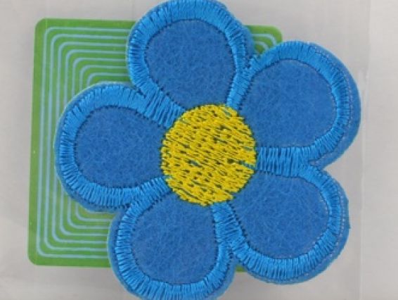Термо-аппликация Цветок 5 лепестков , светло-синий Термо-аппликация Цветок 5 лепестков , светло-синий