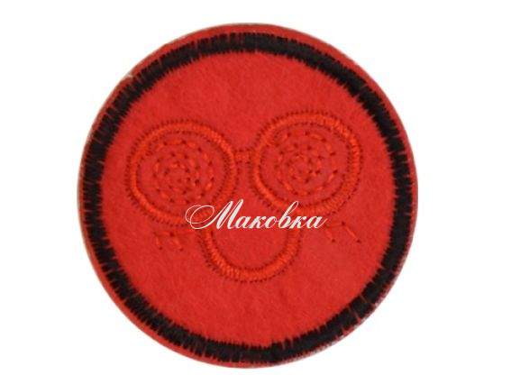 Термо-аппликация Смайлик маленький №01-1 Термо-аппликация Смайлик маленький №01-1