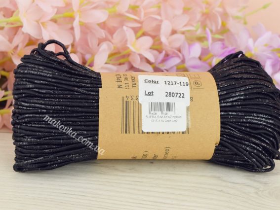 1217-119 чорний з чорним люрексом