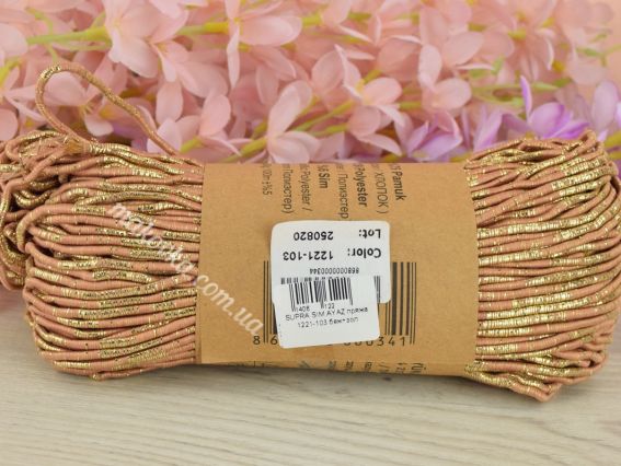 1221-103 беж з золотим люрексом