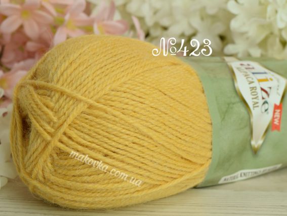 Alpaca royal Alize NEW пряжа 423 жовтий