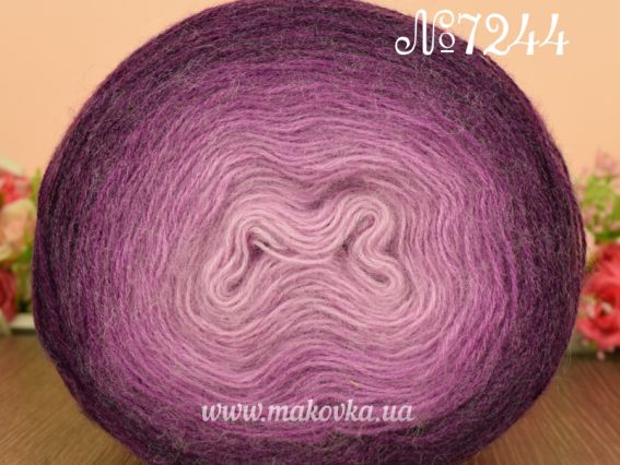 Angora Gold OMBRE BATIK Alize пряжа 7244 пурпуровий