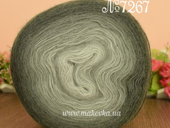 Angora Gold OMBRE BATIK Alize пряжа 7267 сірий