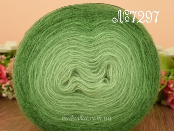 Angora Gold OMBRE BATIK Alize пряжа 7297 зеленый