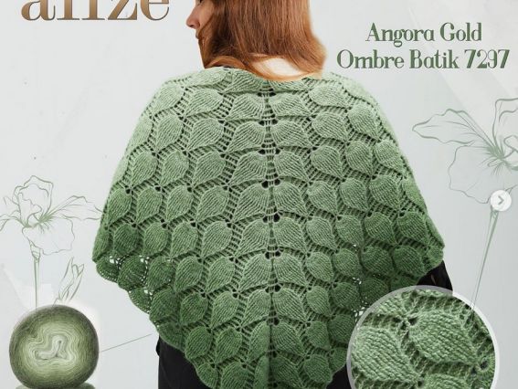 Напіввовняна пряжа Alize Angora Gold Ombre Batik (Ангора голд омбре Алізе)