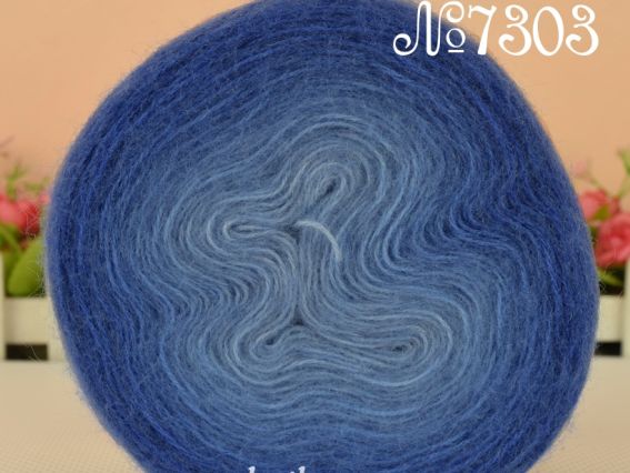 Angora Gold OMBRE BATIK Alize пряжа 7303 сине-голубой
