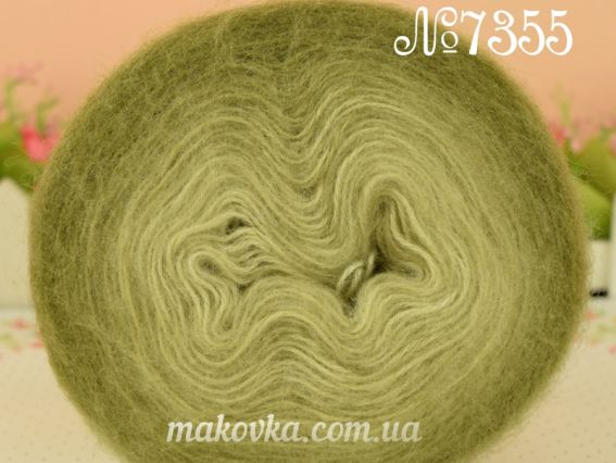 Angora Gold OMBRE BATIK Alize пряжа 7355 зелений