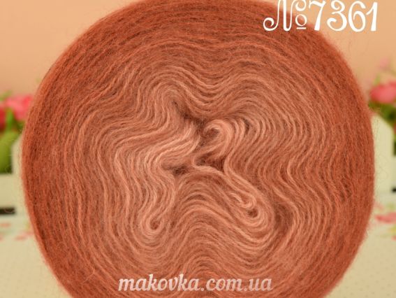 Angora Gold OMBRE BATIK Alize пряжа 7361 терракотовый
