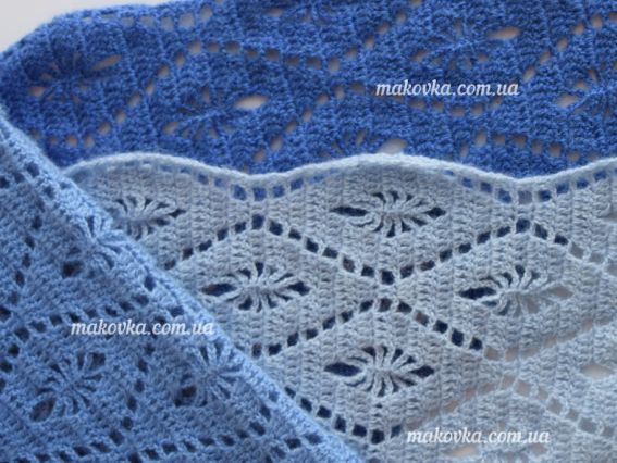 Шаль з пряжі Фрагмент Alize Angora Gold OMBRE BATIK