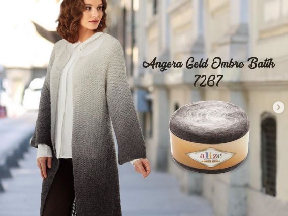 Напіввовняна пряжа Alize Angora Gold Ombre Batik (Ангора голд омбре Алізе)