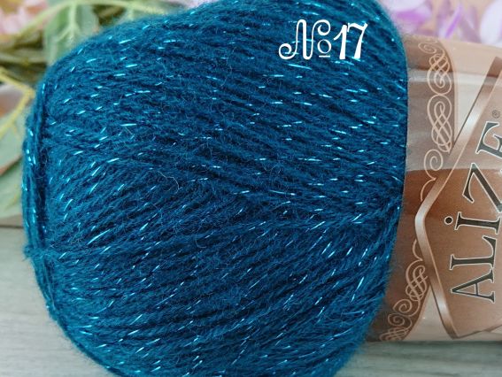 Angora Gold SIMLI Alize пряжа 17 петроль