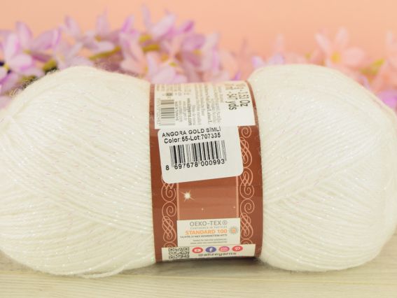 55 білий + голографний люрекс