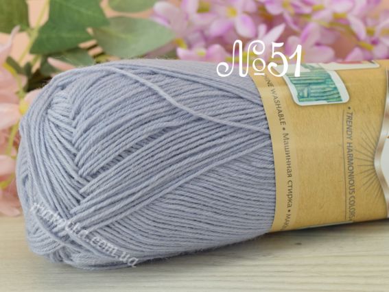 Artisan Superwash Alize носочная пряжа 51 блідий блакитний