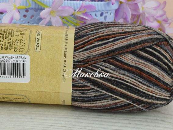 7940 сіро-молочний-коричневий-чорний