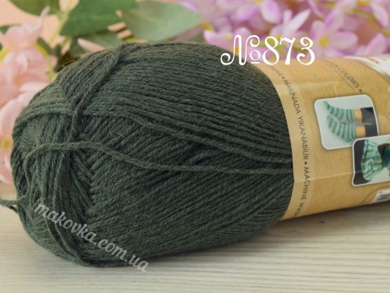Artisan Superwash Alize носочная пряжа 873 теиний зелений полин