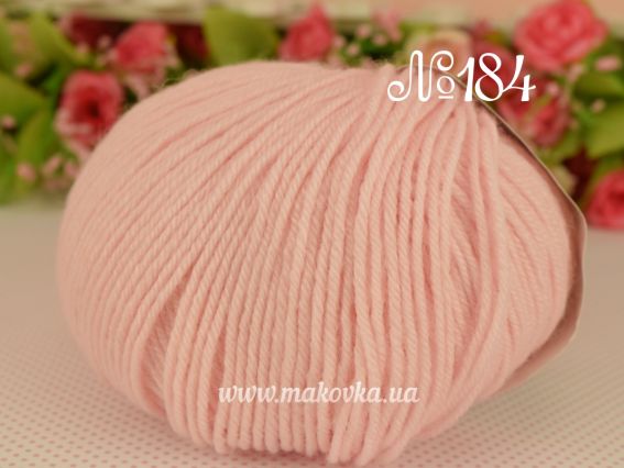 Baby Wool Alize пряжа 184 св. розовый 