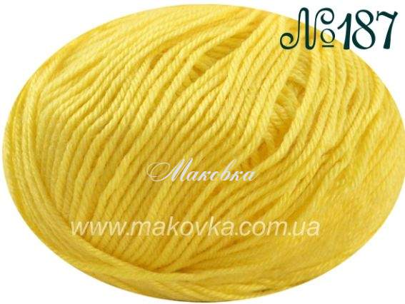 Baby Wool Alize пряжа 187 жовтий