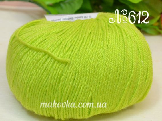 Baby Wool Alize пряжа 612 фисташка (ярко-зелёный)