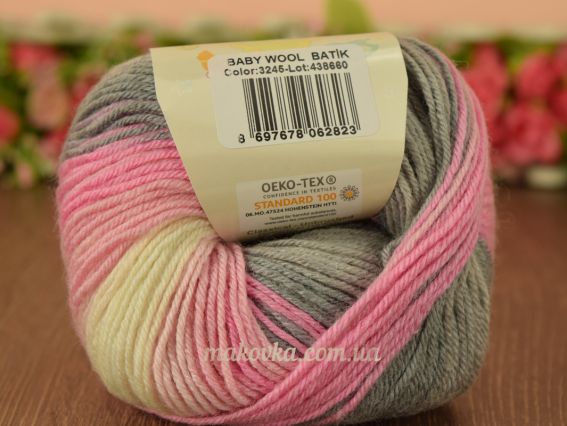 3245 розово-молочно-серый