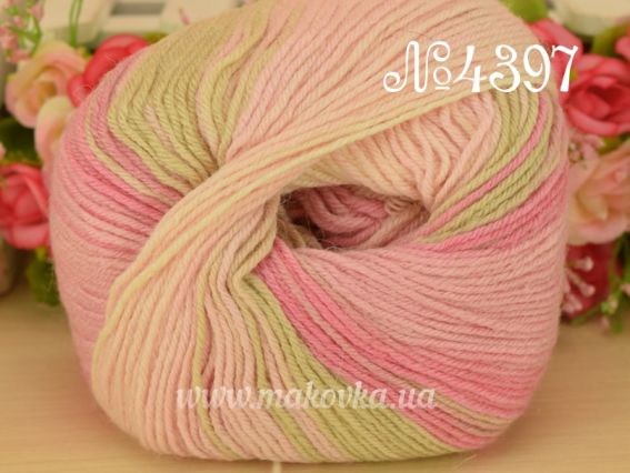 4397 молочно-бежево-розовые