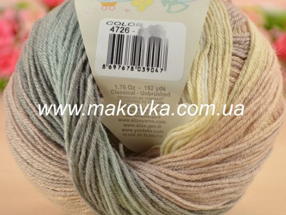 Baby Wool Batik Alize пряжа 4726