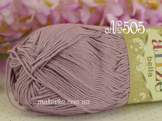 Bella Alize однотонна пряжа 505 Lilac св.сиреневый