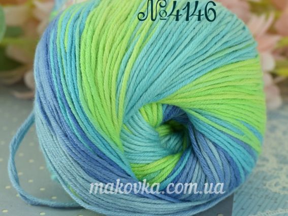 4146 синій-салат-блакитний