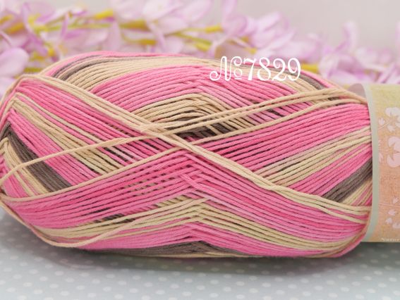 7829  беж-рожевий-коричневий