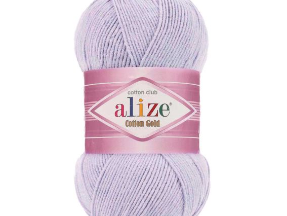 Cotton gold Alize пряжа 682 лаванда
