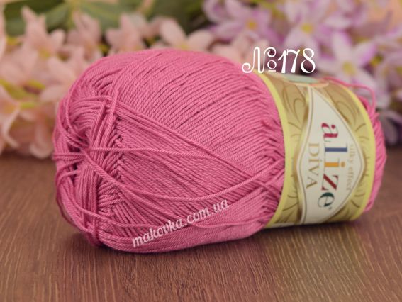 DIVA Alize пряжа 178 рожевий