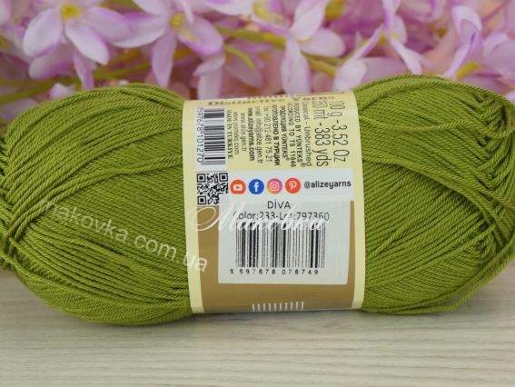 233 приглушений жовтувато-зелений