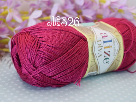 DIVA Alize пряжа 326 марсала 