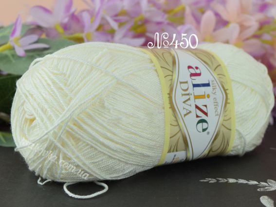 DIVA Alize пряжа 450 перлинний