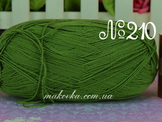 DIVA Stretch Alize пряжа 210 зеленый