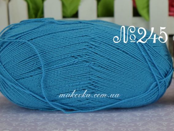 DIVA Stretch Alize пряжа 245 ярко-голубой