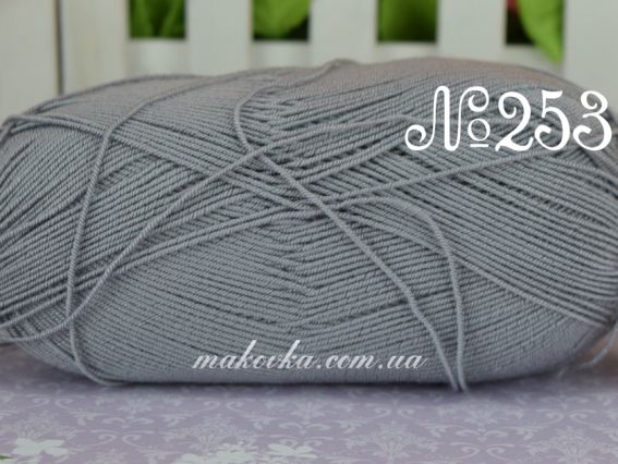 DIVA Stretch Alize пряжа 253 сірий