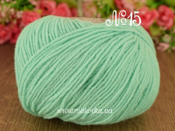 Lanacoton Alize пряжа 15 водяная зелень