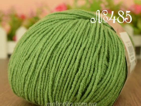 Lanacoton Alize пряжа 485 зеленый