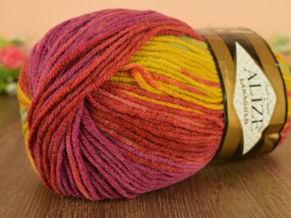 Lanagold Batik Alize пряжа 5673