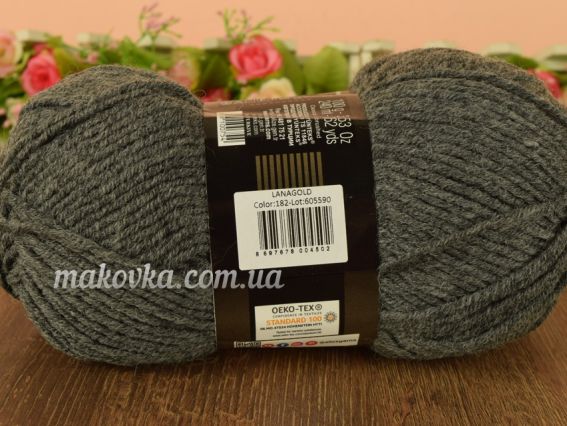 182 серед. сірий меланж