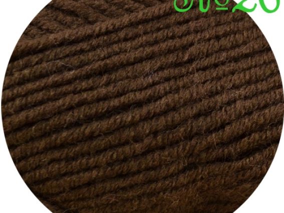 Lanagold PLUS Alize пряжа 26 темно-коричневый