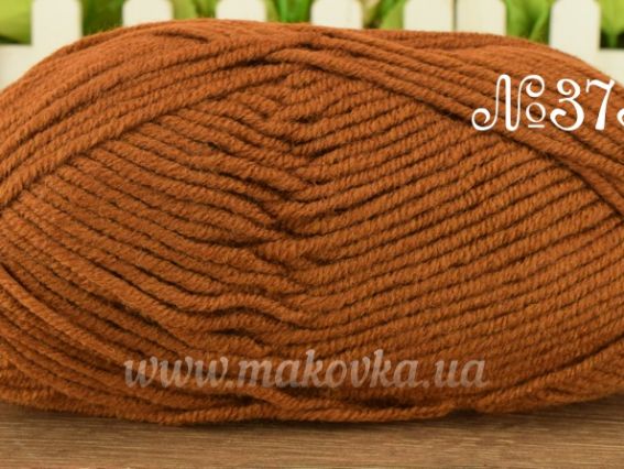 Lanagold PLUS Alize пряжа 373 коричневый