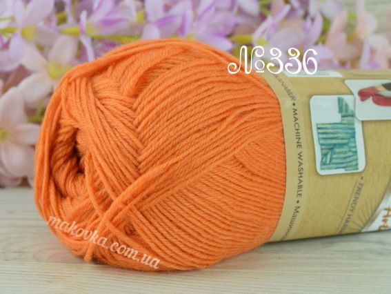 Artisan Superwash Alize носочная пряжа 336 світлий помаранчевий