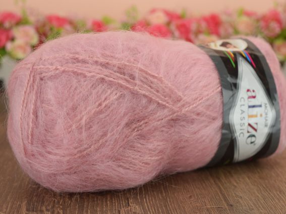 Mohair Classic ALIZE мохер Класік Алізе пряжа 161 пудра
