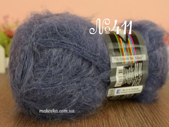Mohair Classic ALIZE мохер Класік Алізе пряжа 411 джинс