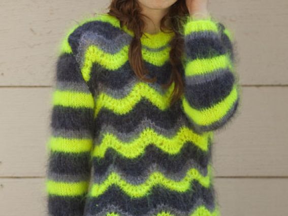 Мохерова пряжа Мохер Класик Алізе ALIZE Mohair Classic королівський 