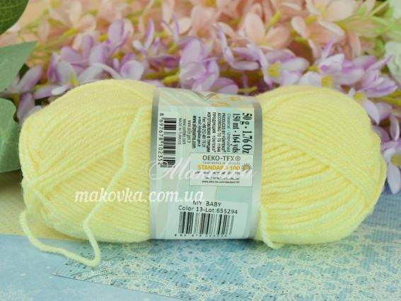 13 блідий жовтий