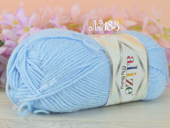 My Baby Alize пряжа 183 блакитний
