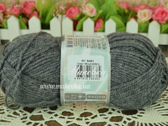 196 вугільно-сірий меланж