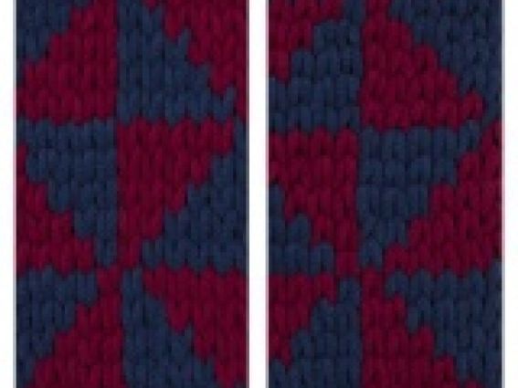 6268 темний синій + бордо